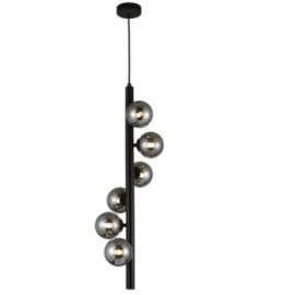 Vencha Lighting-Midday-6 Light Drop Pendant - Black 